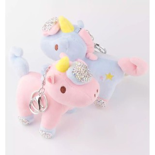 พวงกุญแจ ยูนิคอร์น Unicorn keychains รุ่นมีเพชรวิบวับ