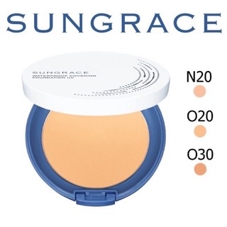 🧚🏻‍♀️ 🌺“SUNGRACE White UV Pact SPF18 PA++”  แป้งพัฟกันน้ำสูตรผสมรองพื้น🌺🧚🏻‍♀️