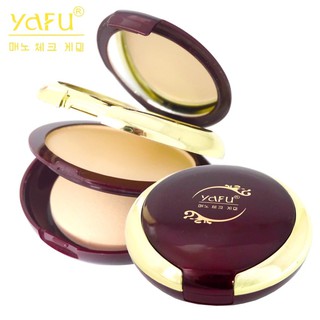 YAFU Powder แป้งพัฟ แป้งยาฟู แป้งพัฟตลับแดง แป้ง 2 ชั้น Micro-Crystal Whitening Double-purpose Powder Cake