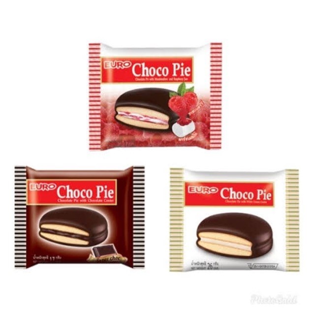 สินค้ามีตัวเลือก EURO ยูโร่ ช็อกโกพาย 18 กรัม × 12 ชิ้น