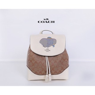 COACH ELLE BACKPACK IN SIGNATURE CANVAS WITH DUMBO