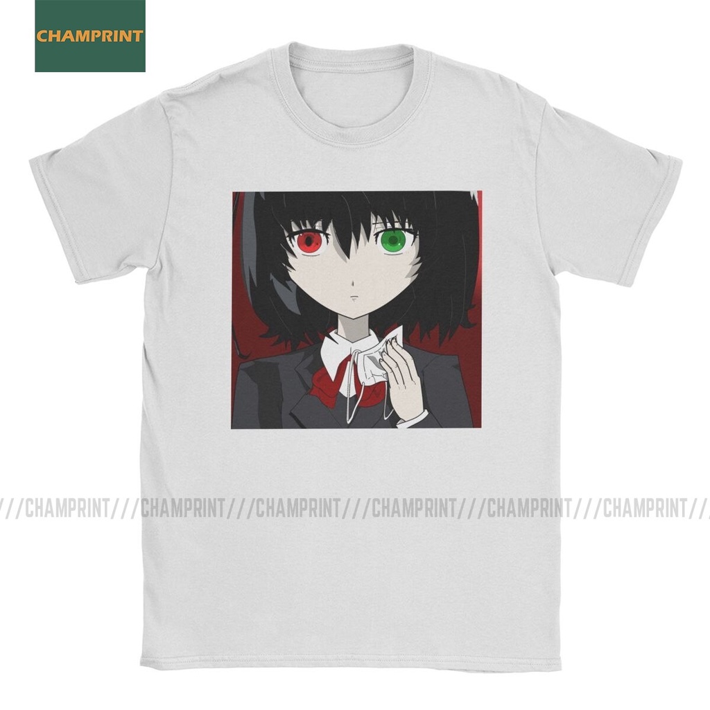 ผู้ชาย Misaki Mei Another T เสื้อ Kouichi Sakakibara มังงะโรงเรียน Akazawa ผ้าฝ้ายเสื้อผ้าสนุกแขนสั้