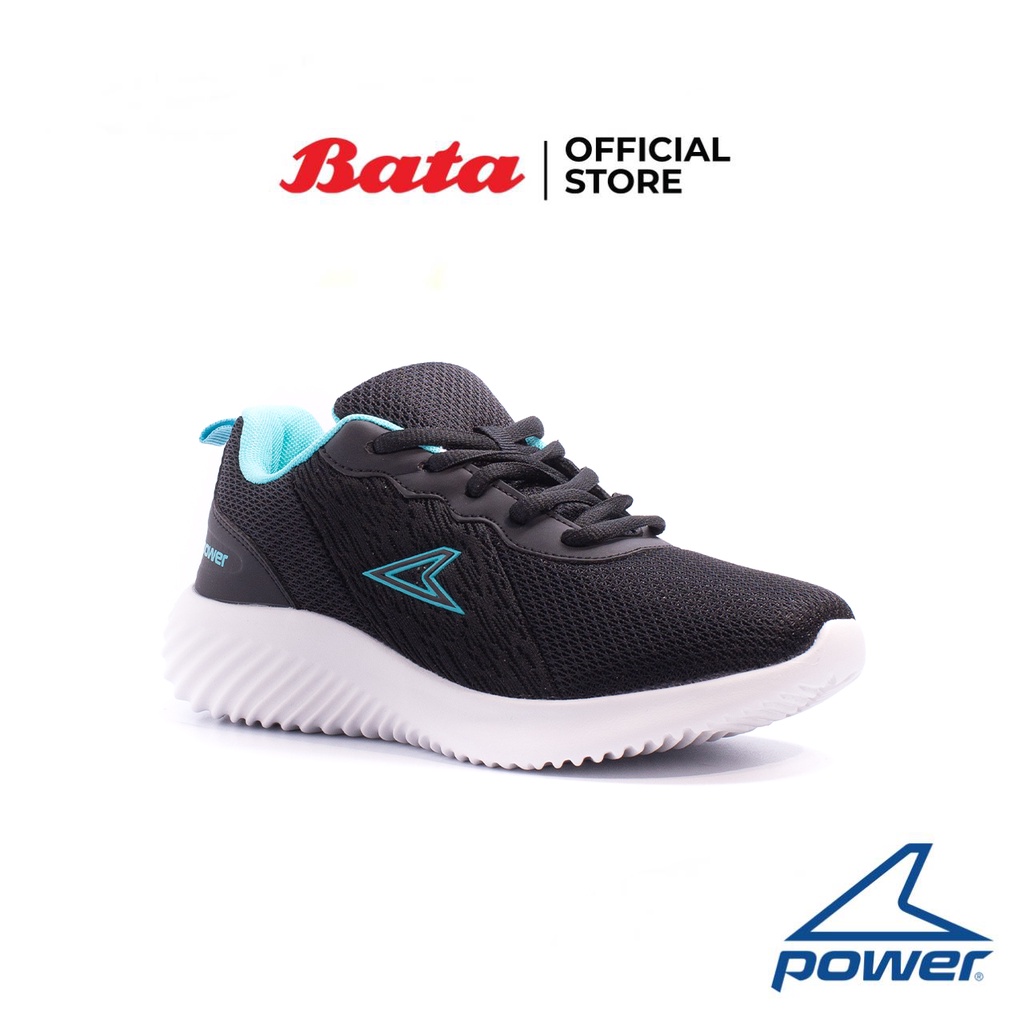 Bata บาจา ยี่ห้อ Power รองเท้าผ้าใบออกกำลังกาย รองรับน้ำหนักเท้า สวมใส่ง่าย สำหรับผู้หญิง รุ่น Hondurus สีดำ 5186001