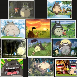 40*50 Cm Diy ภาพวาดสีน้ำมัน ภาพระบายสีตามตัวเลข Paint By Numbers On Canvas Totoro a