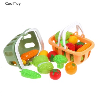 &lt; Cooltoy &gt; ตะกร้าช้อปปิ้ง ขนาดเล็ก และผลไม้ 10 ชิ้น