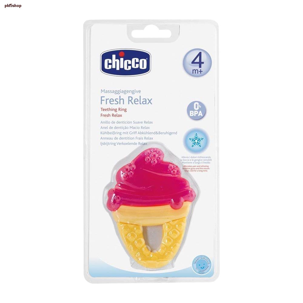 จุดประเทศไทย[ แจกคูปอง 10% ] Chicco Cooling Teether - Ice Cream ยางกัด อ่อนนุ่ม ลวดลายน่ารักที่มาพร้อมสีสันสดใส รูปไอศคร