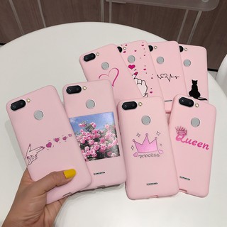 เคสโทรศัพท์มือถือลายการ์ตูนน่ารักสีชมพู xiaomi redmi 6 a 6 redmi 6a