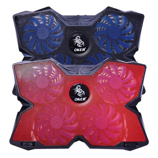 OKER พัดลมรองโน๊ตบุ็ค Gaming Laptop Cooling Pad 4 Fans รุ่น X729