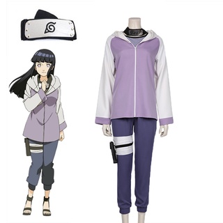 เครื่องแต่งกายคอสเพลย์ การ์ตูนอนิเมะ Naruto Hinata Hyuga เหมาะกับของขวัญวันฮาโลวีน สําหรับผู้หญิง