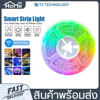 ไฟเส้น LED T3 Smart Strip Light ไฟเส้นแอลอีดีอัจฉริยะ ไฟเส้นตกแต่งห้อง LED ไฟประดับ ปรับได้มากถึง 16 ล้านสี (อะแดปเตอร์)