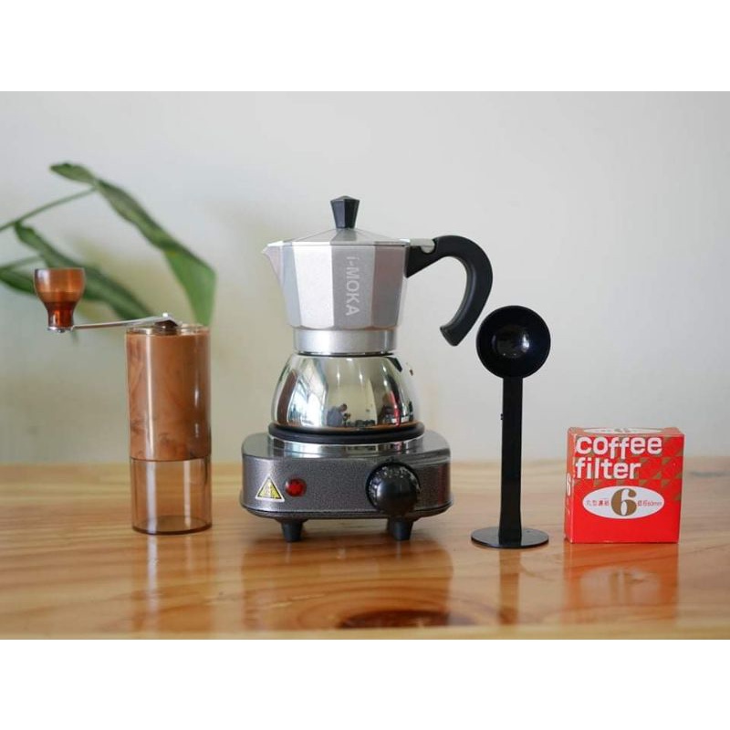ชุด​ชงกาแฟ​ด้วย​Moka​ pot​รุ่น​co-pot​