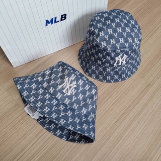 พร้อมส่ง MLB monogram jacquard bucket hat หมวกปีก