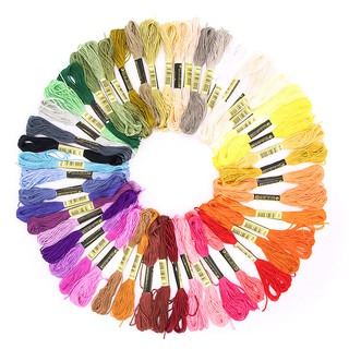 ชุดไหมปักครอสติช คละสี 50 สี / 100 สี Mix Colors Cross Stitch Embroidery Thread