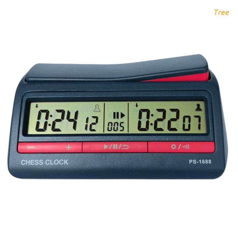 tree Advanced Chess Digital Timer Chess Clock Count Up Down Board Game ...