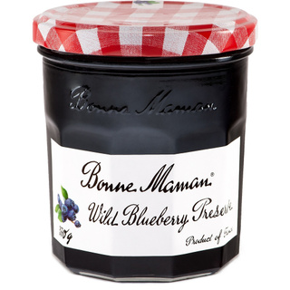 BONNE MAMAN WILD BLUEBERRY 370 G. แยมบอนน์มาม็องรสบลูเบอร์รี ขนาด 370 กรัม