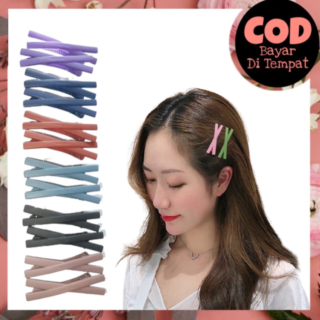 CROSS CLIP KOREAN HAIR CLIP HAIRPIN HAIR BANGS (DOMESTICO)