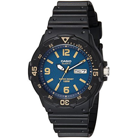 CASIO นาฬิกาข้อมือผู้ชาย รุ่น MRW-200H-2B3VDF - สีน้ำเงิน