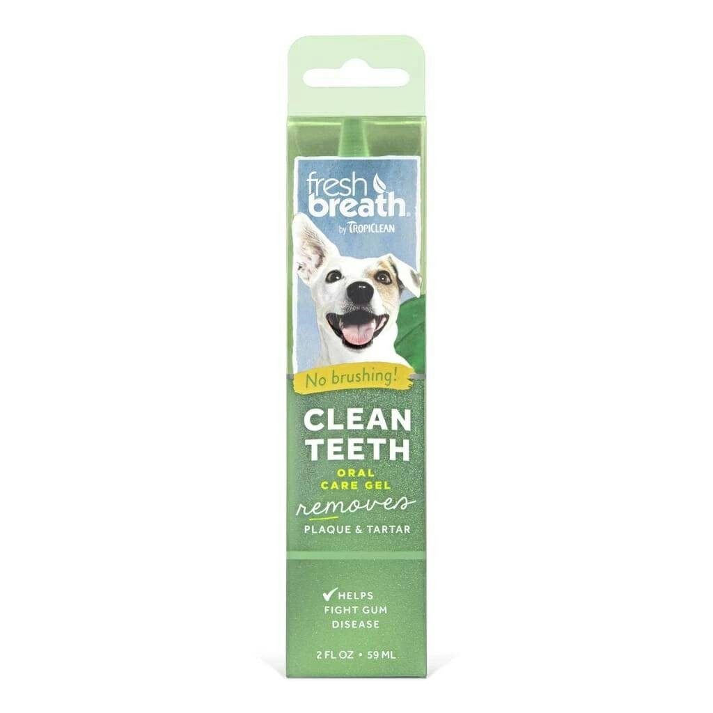 Fresh Breath by TropiClean Oral Care Gel Removes Plaque&amp;Tartar 2 oz.