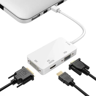 Mini 3 in 1 Mini Display Port (DP) to VGA / HD / DVI สายแปลงสัญญาณ