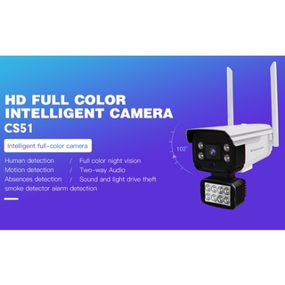 กล้องวงจรปิดไร้สายVstarcam CS51 3MP Outdoor IP Camera  กล้องนอกบ้าน Outdoor H.264+ WiFi iP Camera