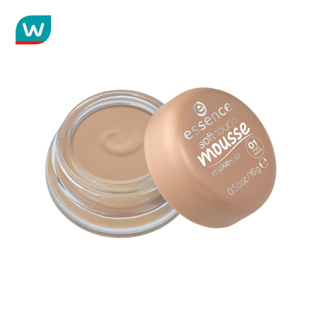 Essence เอสเซนส์ ซอฟท์ ทัช มูส เมคอัพ เบอร์ 01 Matt Sand
