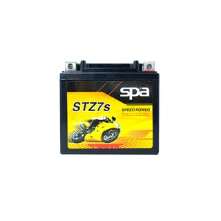 แบตเตอรี่รถมอเตอร์ไซค์ STZ7s Spa (แบตเตอรี่ชนิดแห้ง ไม่ต้องเติมน้ำกรด / Motorcycle battery)