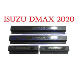 ชายบันได 4 ประตู อีซูซุ ดีแม็กซ์ 2020 2021 2022 2023 2024 สีดำด้าน ชายบันไดประตู Isuzu Dmax D-max สคัพเพลท กันรอย