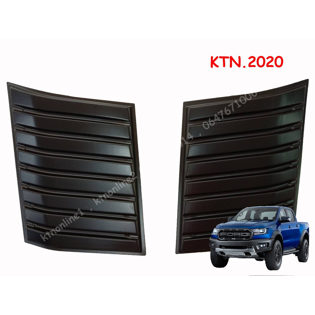 สคู๊ปฝากระโปรงหลอก ครอบจมูกหลอกสีดำด้าน FORD EVEREST  RANGER T6 XLT 2012-2020