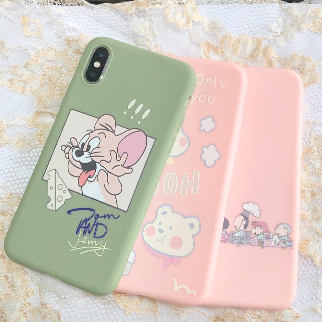 Combo เคส IP ที่แตกต่างกัน 3 ชิ้น TPU kute Ip 6/6s/7/7p/8/8p/X/Xs/Xsmax/11/11pro/11promax ยืดหยุ่นแล