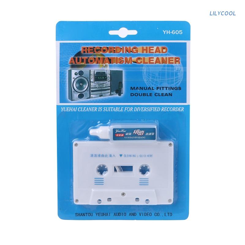 LILY* Cassette Tape Head Cleaner & Demagnetizer สําหรับเครื่องเล่นสํารับเทปคาสเซ็ตเสียงทั้งหมด