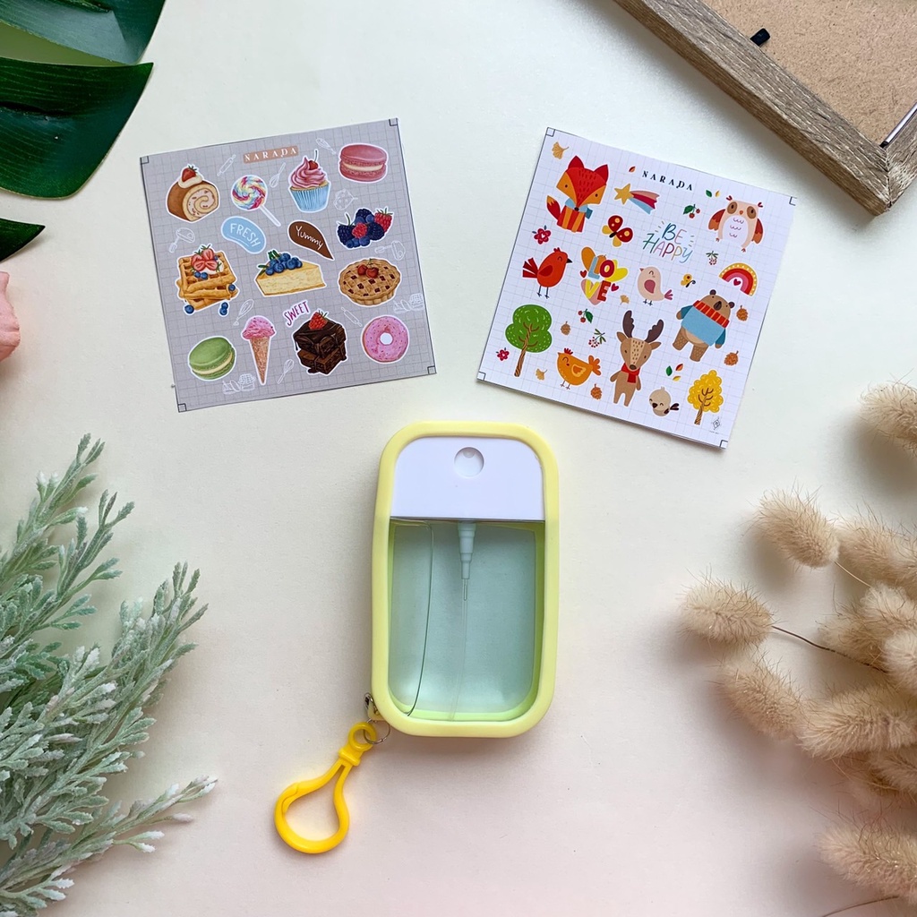 ?เเถมฟรี สติ๊กเกอร์สุดคิ้วท์ ❗✨สเปรย์แอลกอฮอล์ แบบหมุน 50 ml?  by NaradaAsia ?