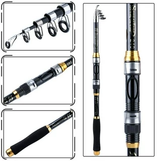 Sougayilang Joran Pancing 1.8 ม. -3.3 ม. ปลาคาร์พ ทะเล คันเบ็ด ให้อาหาร แข็ง คาร์บอนไฟเบอร์ ยืดไสลด์ คันเบ็ดตกปลา หมุน เสาตกปลาทะเล สําหรับตกปลาน้ําจืด