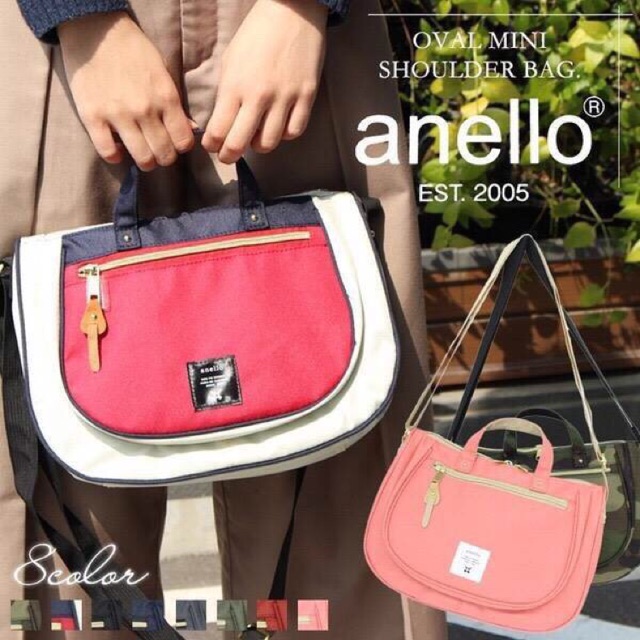 กระเป๋า Anello oval mini shoulder bag (AT-B1229) !!