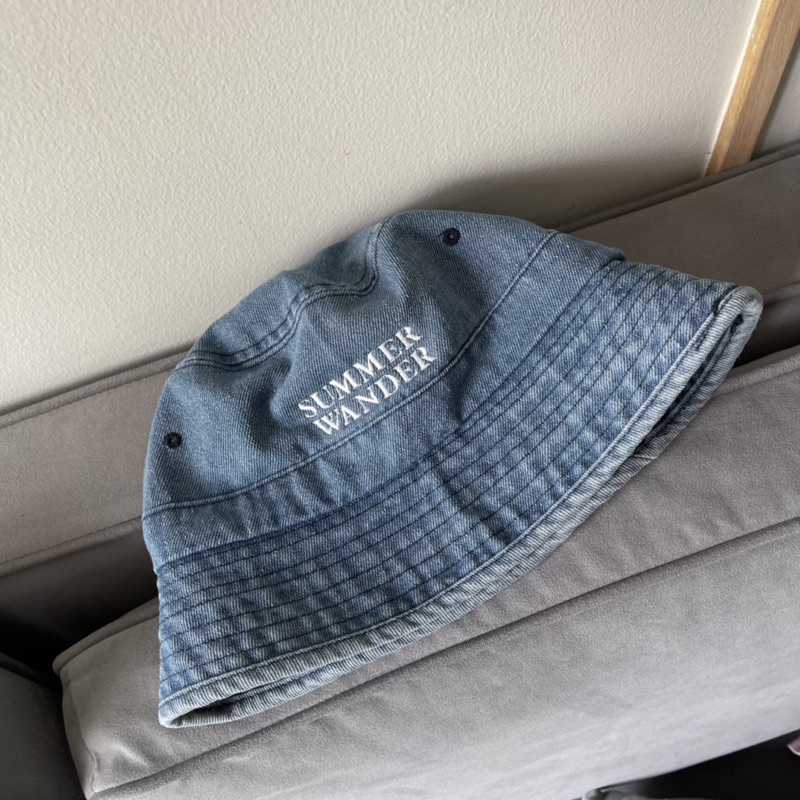 Denim Bucket Hat หมวกบักเก็ตยีนส์ by summerwander