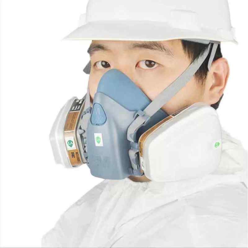 ┋3M 7502   หน้ากากกันสารเคมี จัดชุด7ชิ้น ป้องกันสารเคมี/ฝุ่น รุ่น 7502 (ตลับกรอง