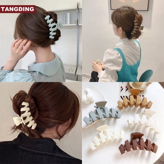 【Cod Tangding】กิ๊บติดผมสีครีมน่ารักขนาดใหญ่สําหรับผู้หญิง 5 สี