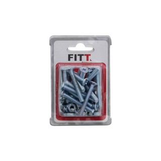 สกรูเกลียวมิลน็อต JF 6X45MM 25ตัว | FITT | 8851326951666 สกรู, น๊อต อุปกรณ์ยึดติด ต่อเติมซ่อมแซมบ้าน สกรูเกลียวมิลน็อต J