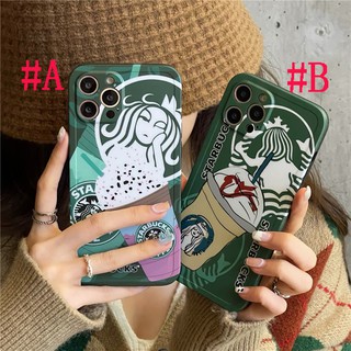 เคสไอโฟน เคสซิลิโคน iPhone 14 Pro Max iPhone 13 Pro Max iPhone 12 Pro Max iPhone 11 Pro Max X XR XS Max Creative Fashion Cartoon StarBucks สตาร์บัคส์ Silicone Case