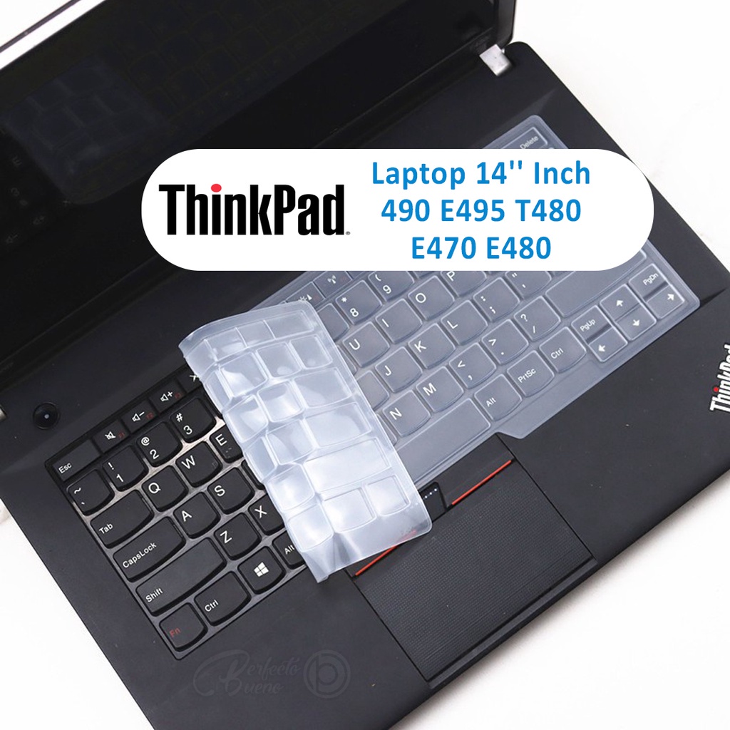 แผ่นซิลิโคนครอบคีย์บอร์ดแล็ปท็อป 14 นิ้ว สําหรับ Lenovo ThinkPad 490 E495 T480 E470 E480
