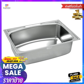 ซิงค์ฝัง 1หลุม DYNA HOME DH 7050 สเตนเลสBUILT-IN SINK DYNA HOME DH 7050 1B STAINLESS STEEL