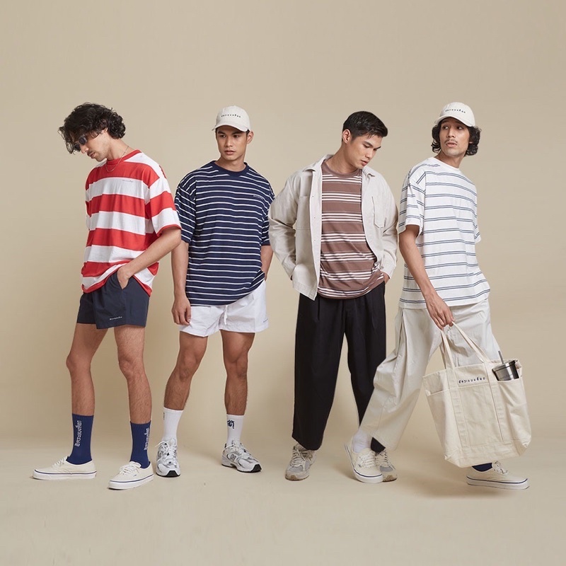 เสื้อ oversize ลายทาง Akkara bangkok