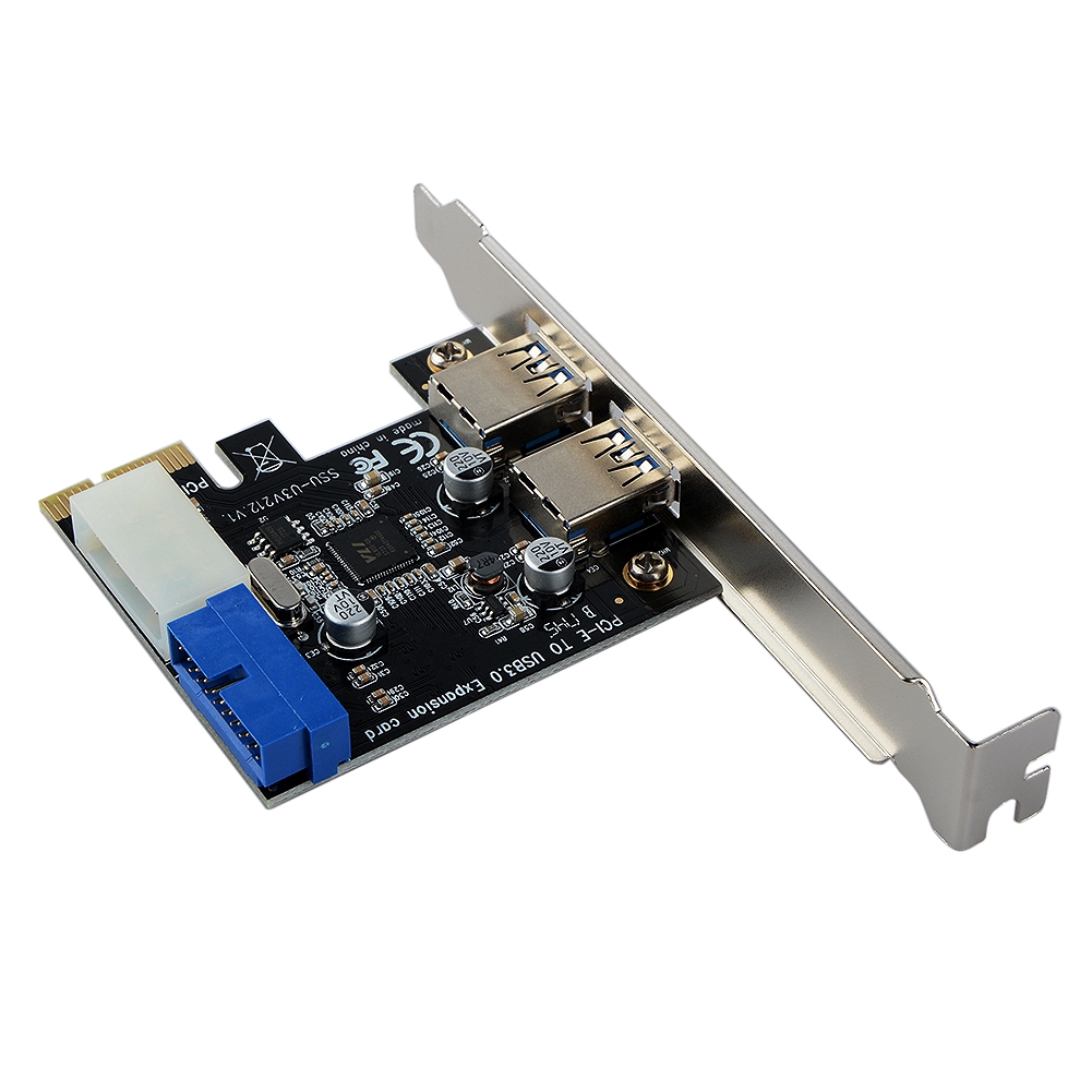 Pcie Express Usb 3 0 Adapter Card W Pin Usb 3 0 Hub Front Panel 5 25 Inch Computer Components Parts Other Interface Add On Cards