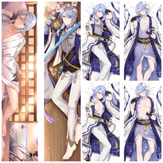 【พร้อมส่ง】ปลอกหมอนอิง ลายเกม Genshin Impact Kamisato Ayato Dakimakura Male Otaku ขนาด 50X150 ซม.