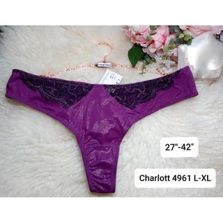 Charlott วิ๊งๆ สีสวย❤️Size XS-XL ชุดชั้นใน/กางเกงชั้นใน จีสตริง(G-string) 4961