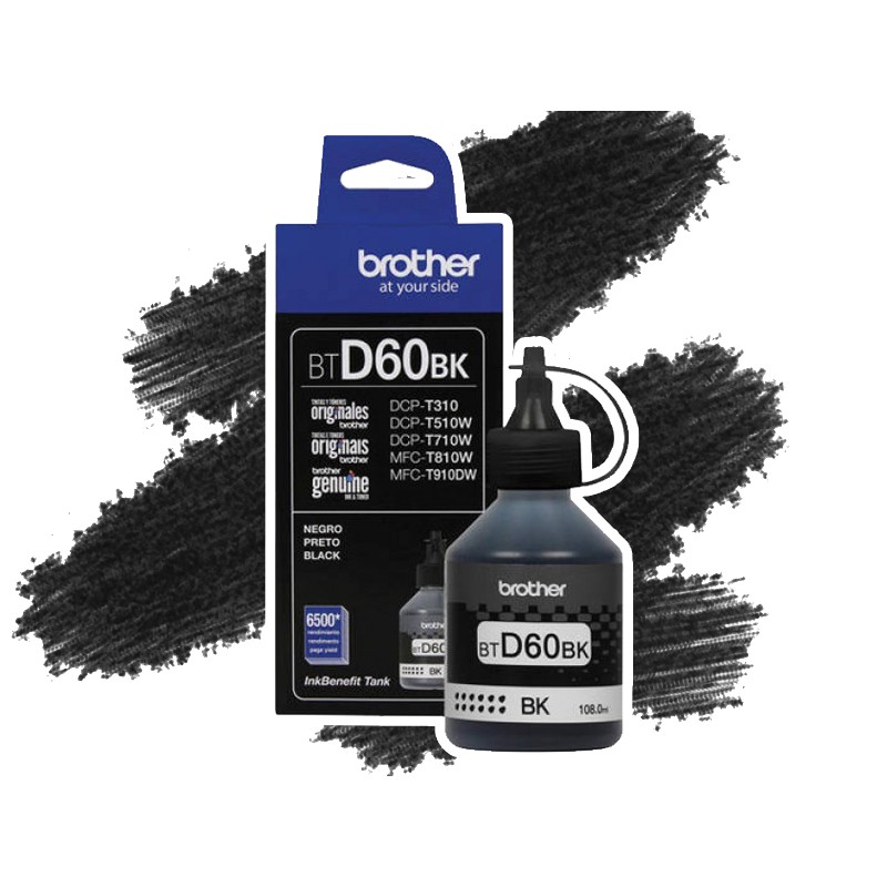 Brother BT-D60BK หมึกสีดำ Brother BT-D60BK ของแท้ประกันศูนย์ 100%