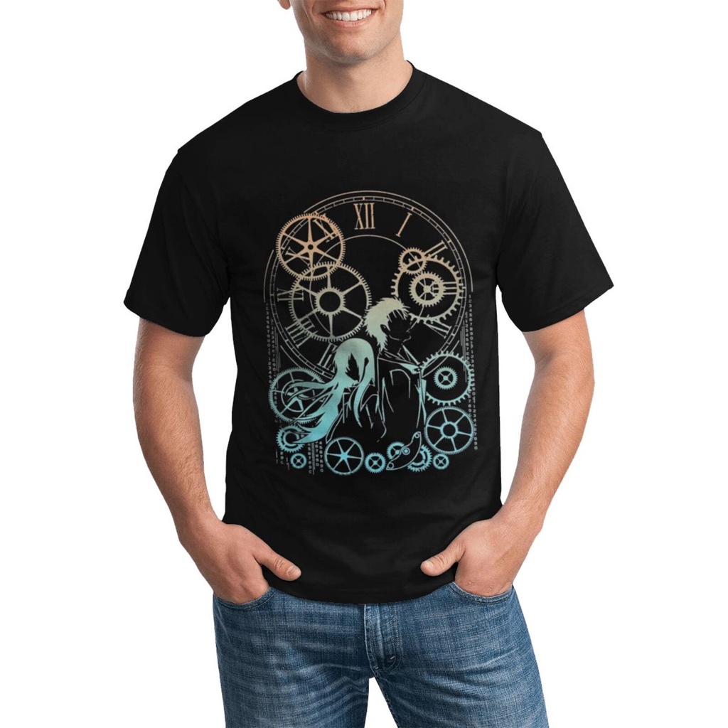 การ์ตูนบุรุษฤดูร้อน Gildan Tshirt Time Steins Gate Mayuri Makise มังงะ Daru Shiina Rintaro สีต่างๆที
