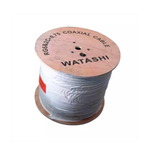 สายเคเบิ้ล Cable 300M RG6/168 WATASHI Power Line#WCP073 Black