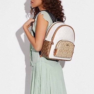 Coach Court Backpack In Signature Canvas