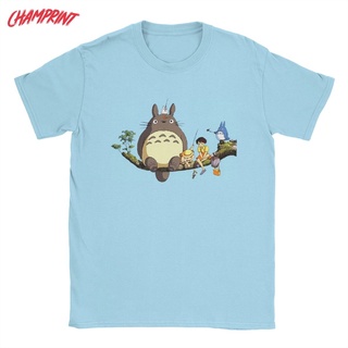 เสื้อยืดพิมพ์ลายprintingใหม่ เสื้อยืดคอกลม แขนสั้น ผ้าฝ้าย 100% พิมพ์ลาย My Neighbor Totoro สําหรับผู้ชาย ทุกเพศS-4XL