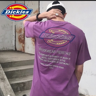 [S-5XL] เสื้อยืดคอกลม แขนสั้น ผ้าฝ้าย พิมพ์ลาย Dickies แฟชั่นฤดูร้อน สําหรับผู้ชาย 7310